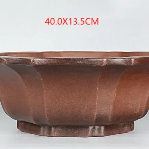 Unglazed Lotus Bonsai Pot 40cm F28