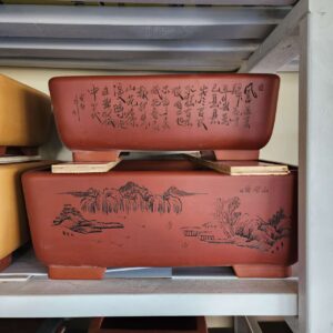 Premium Quality Rectangle Bonsai Pot , 2 sizes-N09