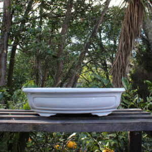 Large Glazed Oval Bonsai Pot 43cm